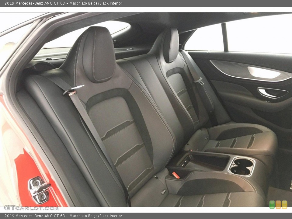 Macchiato Beige/Black Interior Rear Seat for the 2019 Mercedes-Benz AMG GT 63 #133318674