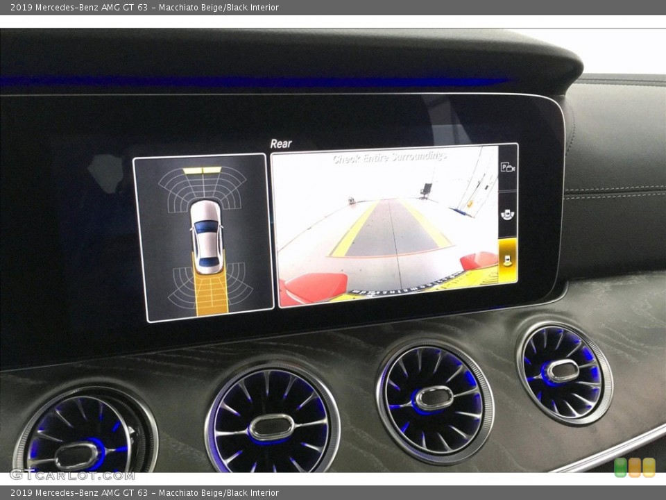 Macchiato Beige/Black Interior Navigation for the 2019 Mercedes-Benz AMG GT 63 #133319043