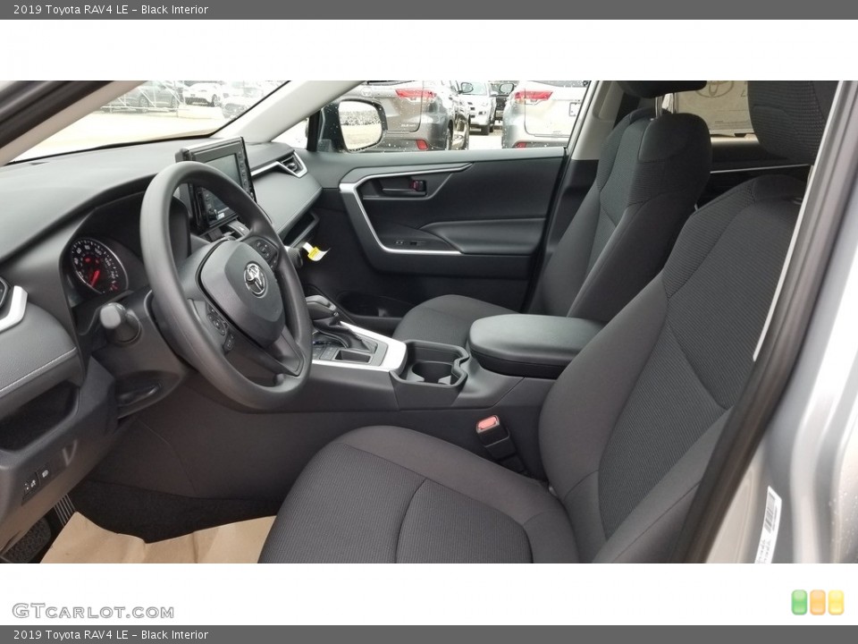 Black Interior Front Seat for the 2019 Toyota RAV4 LE #133320390