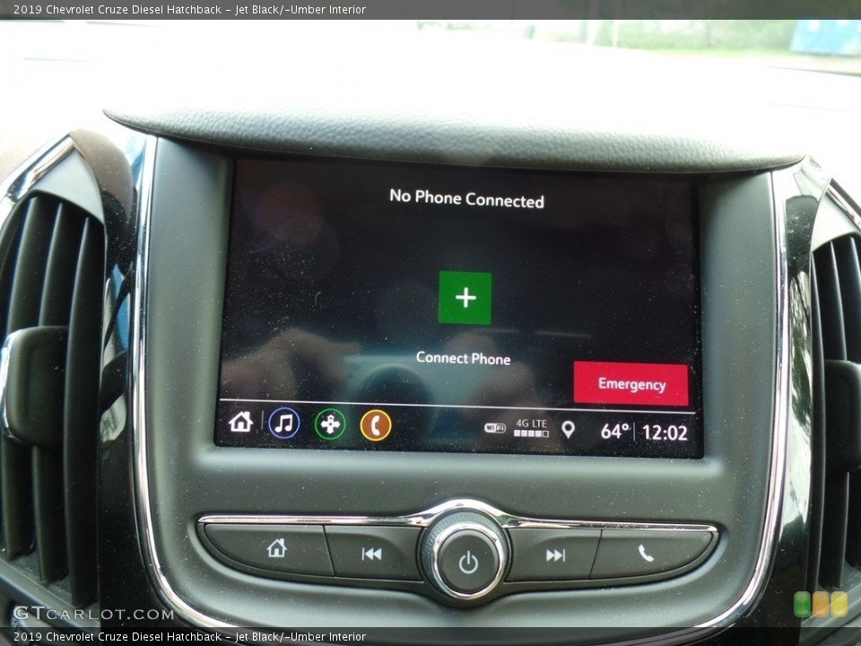 Jet Black/­Umber Interior Controls for the 2019 Chevrolet Cruze Diesel Hatchback #133321569