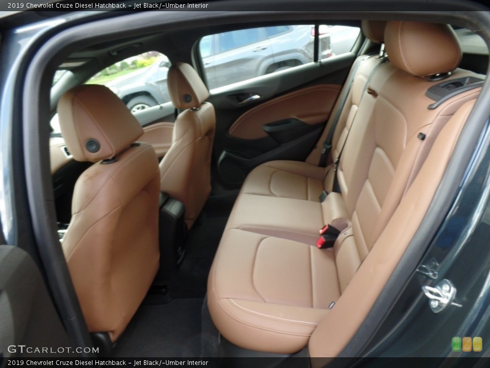 Jet Black/­Umber Interior Rear Seat for the 2019 Chevrolet Cruze Diesel Hatchback #133321797