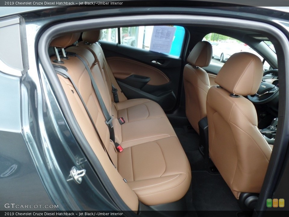Jet Black/­Umber Interior Rear Seat for the 2019 Chevrolet Cruze Diesel Hatchback #133321893