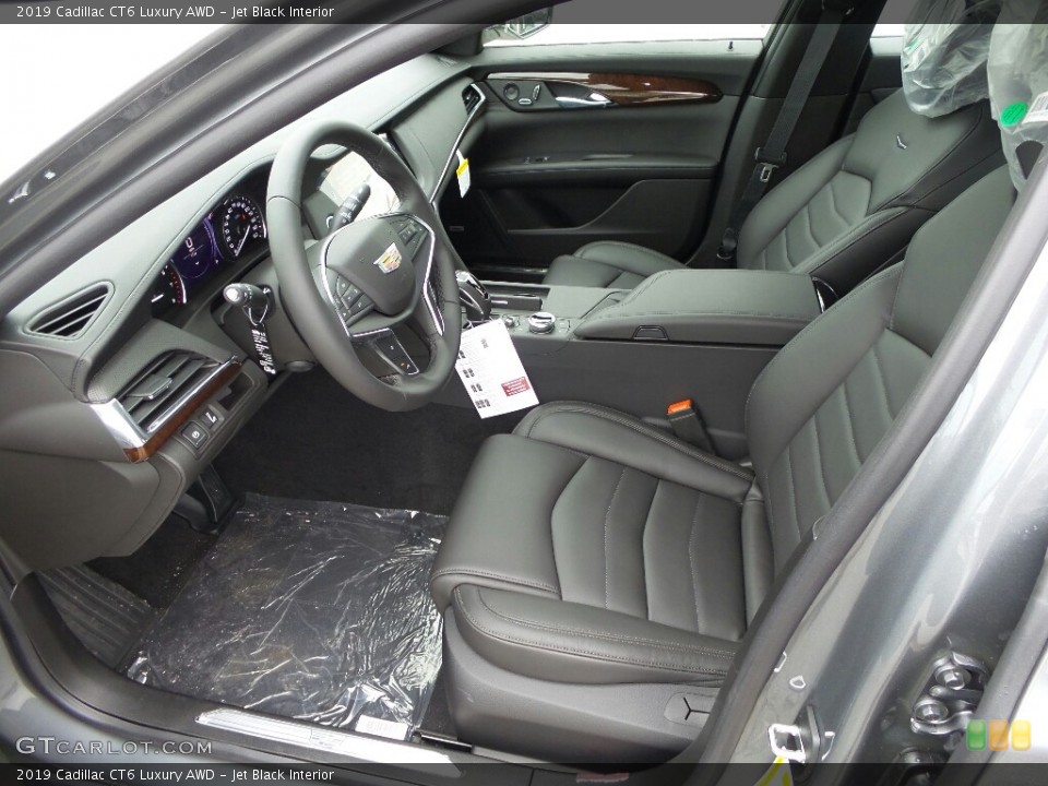 Jet Black Interior Front Seat for the 2019 Cadillac CT6 Luxury AWD #133322007