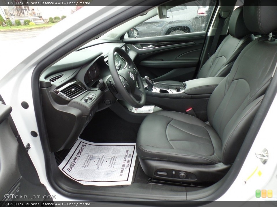 Ebony 2019 Buick LaCrosse Interiors