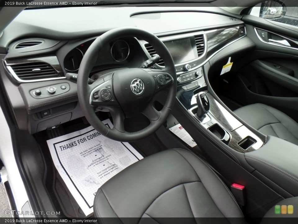 Ebony Interior Photo for the 2019 Buick LaCrosse Essence AWD #133322406