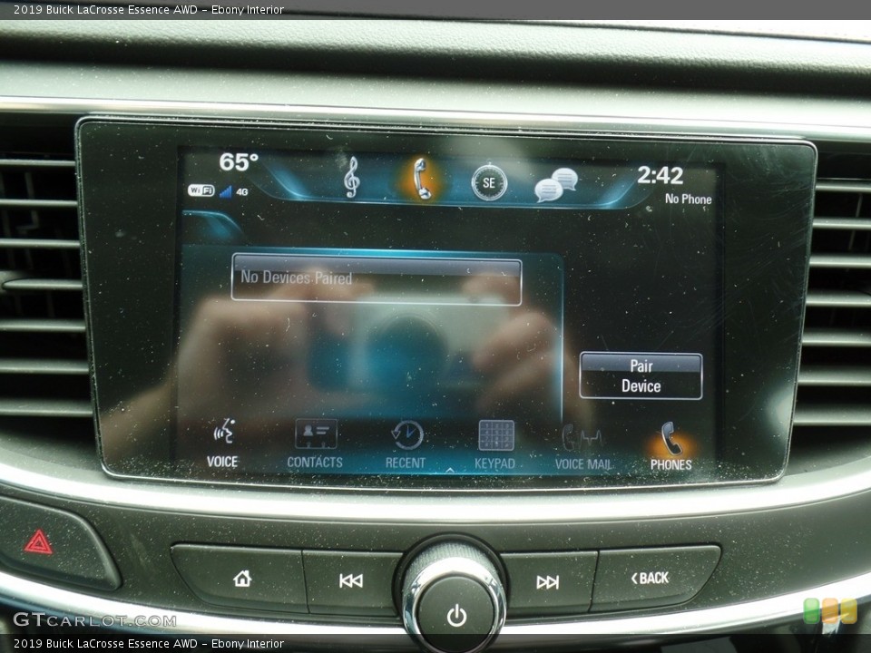 Ebony Interior Controls for the 2019 Buick LaCrosse Essence AWD #133322619