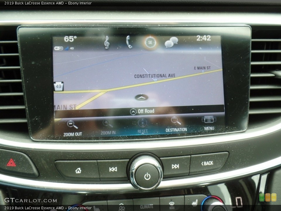 Ebony Interior Navigation for the 2019 Buick LaCrosse Essence AWD #133322637