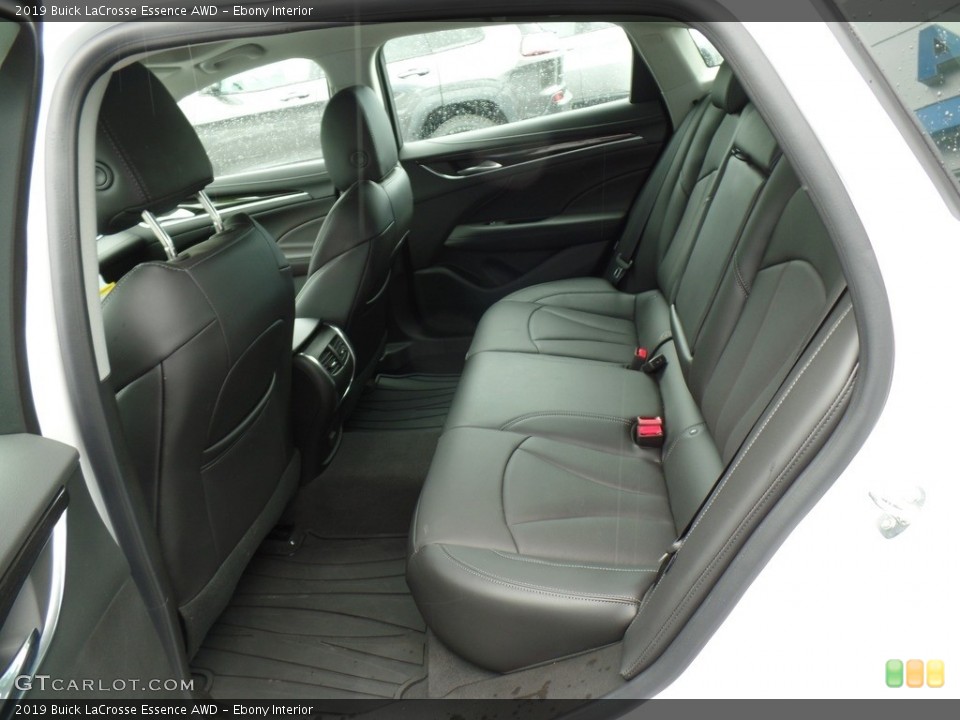 Ebony Interior Rear Seat for the 2019 Buick LaCrosse Essence AWD #133322847