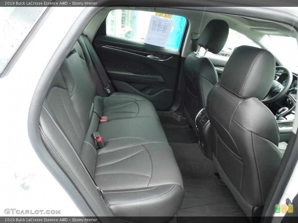 Ebony Interior Rear Seat for the 2019 Buick LaCrosse Essence AWD #133322919