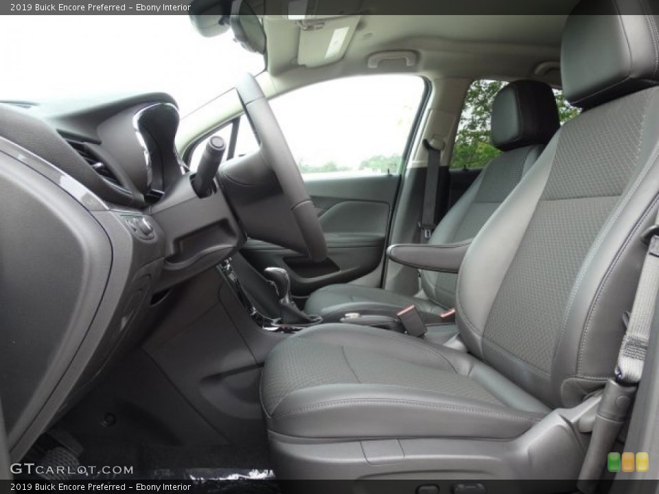 Ebony Interior Front Seat for the 2019 Buick Encore Preferred #133326240