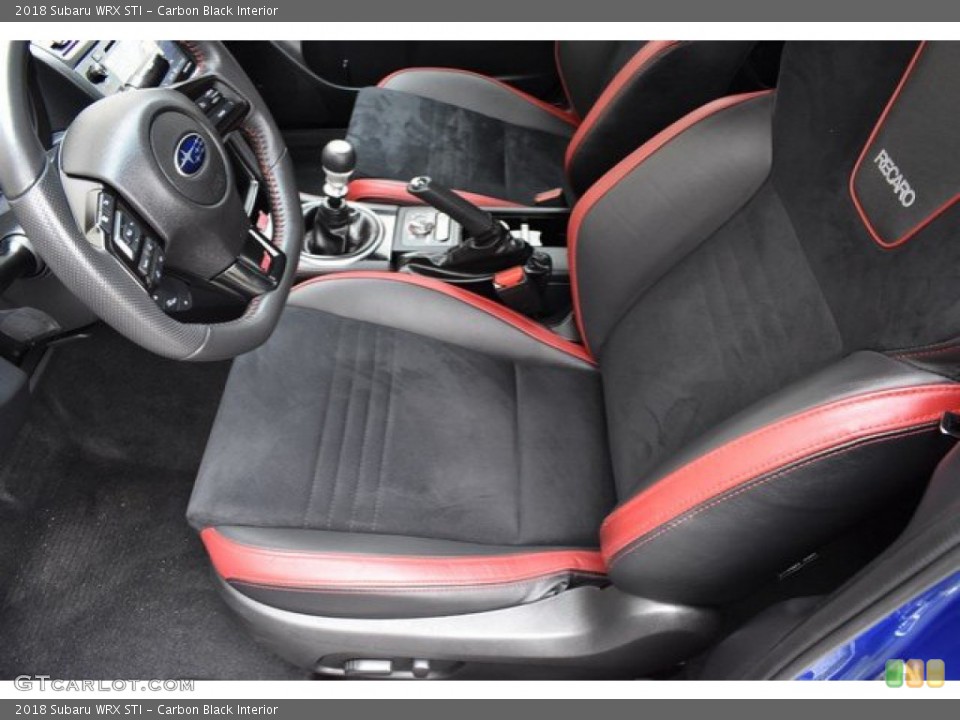 Carbon Black Interior Front Seat for the 2018 Subaru WRX STI #133331565