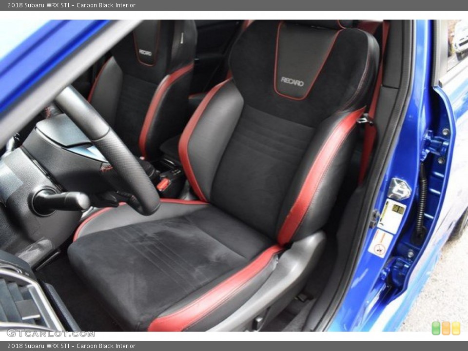 Carbon Black Interior Front Seat for the 2018 Subaru WRX STI #133331571