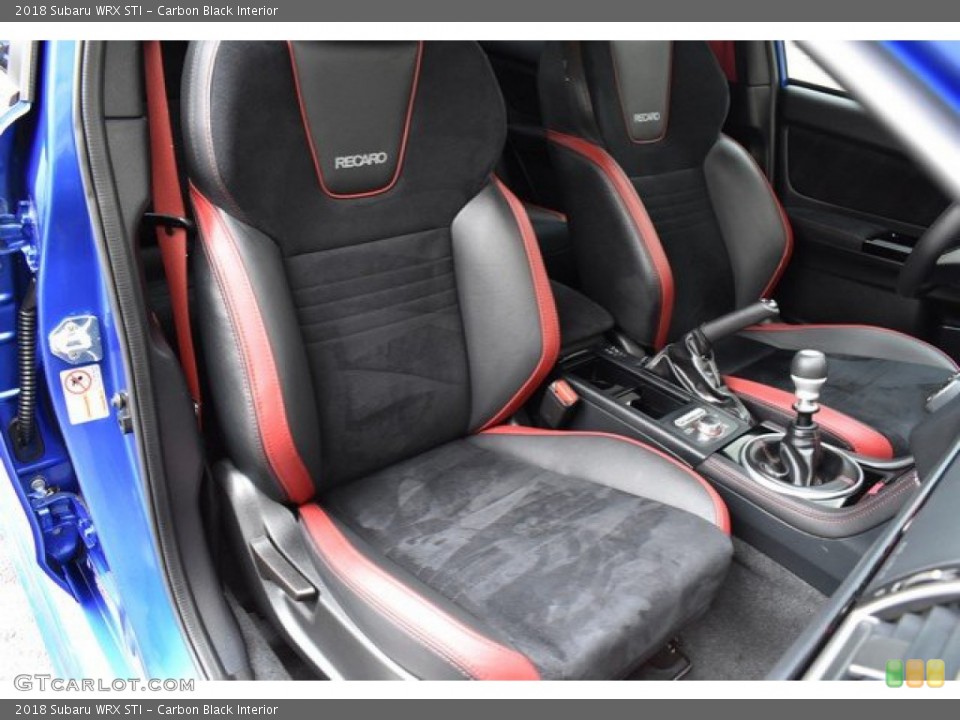 Carbon Black Interior Front Seat for the 2018 Subaru WRX STI #133331628