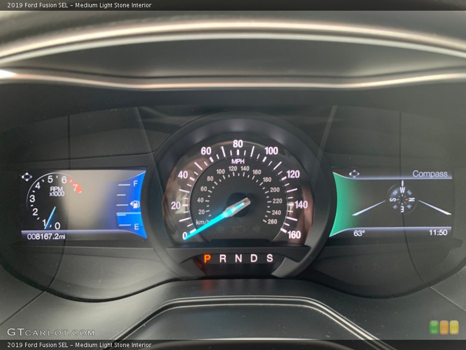 Medium Light Stone Interior Gauges for the 2019 Ford Fusion SEL #133333592