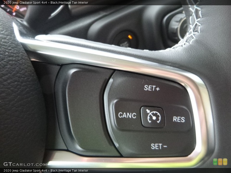 Black/Heritage Tan Interior Steering Wheel for the 2020 Jeep Gladiator Sport 4x4 #133347900
