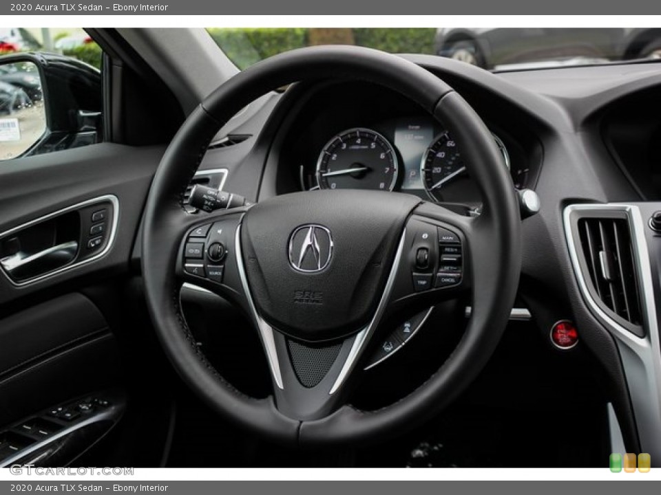Ebony Interior Steering Wheel for the 2020 Acura TLX Sedan #133349427