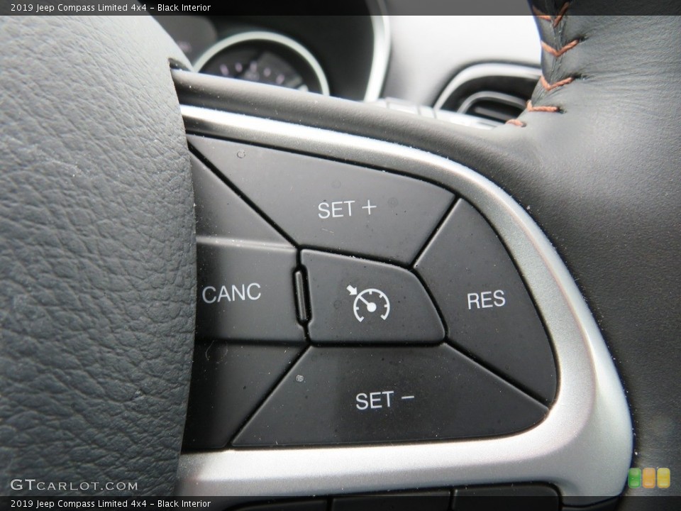 Black Interior Steering Wheel for the 2019 Jeep Compass Limited 4x4 #133360535