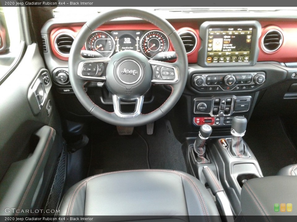 Black Interior Dashboard for the 2020 Jeep Gladiator Rubicon 4x4 #133369304