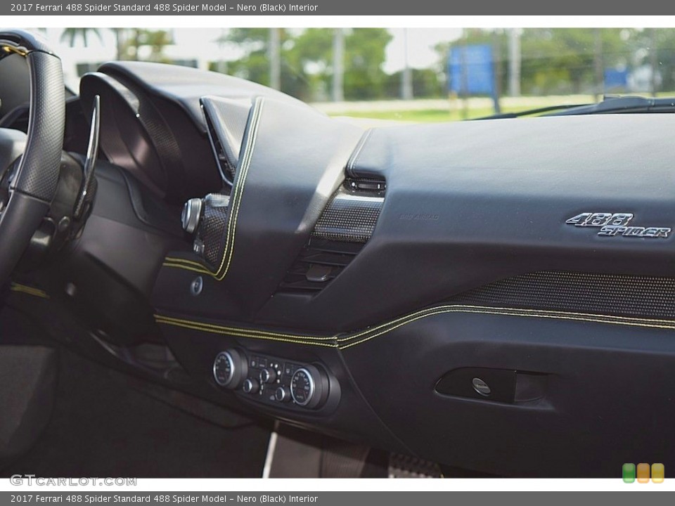 Nero (Black) Interior Dashboard for the 2017 Ferrari 488 Spider  #133380598