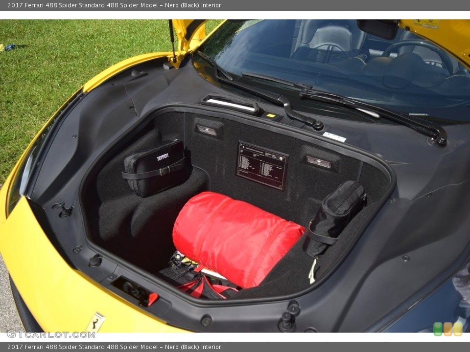 Nero (Black) Interior Trunk for the 2017 Ferrari 488 Spider  #133380739