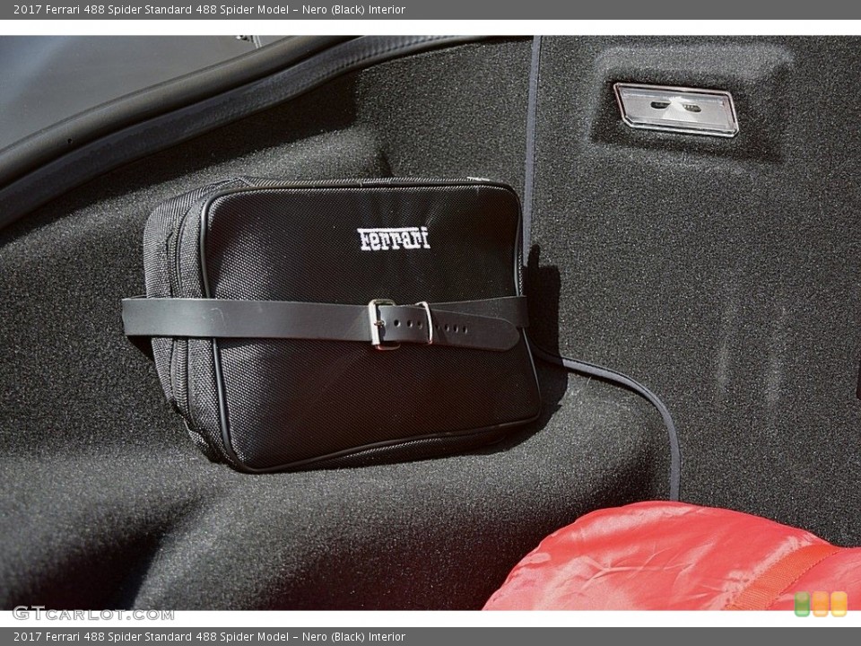 Nero (Black) Interior Trunk for the 2017 Ferrari 488 Spider  #133380760