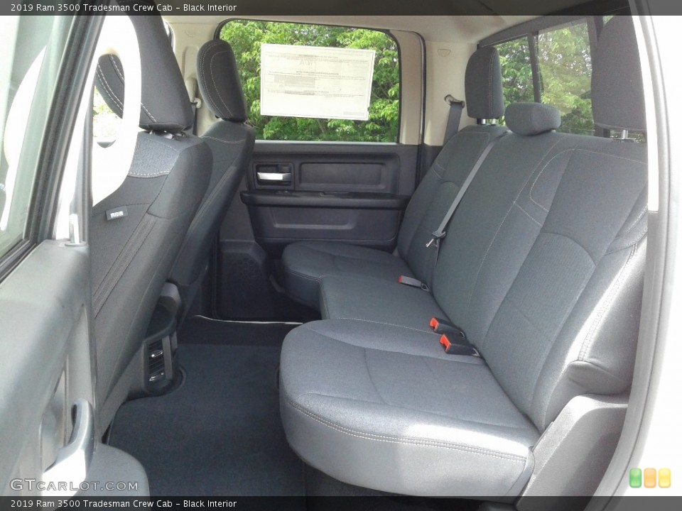 Black Interior Rear Seat for the 2019 Ram 3500 Tradesman Crew Cab #133390966