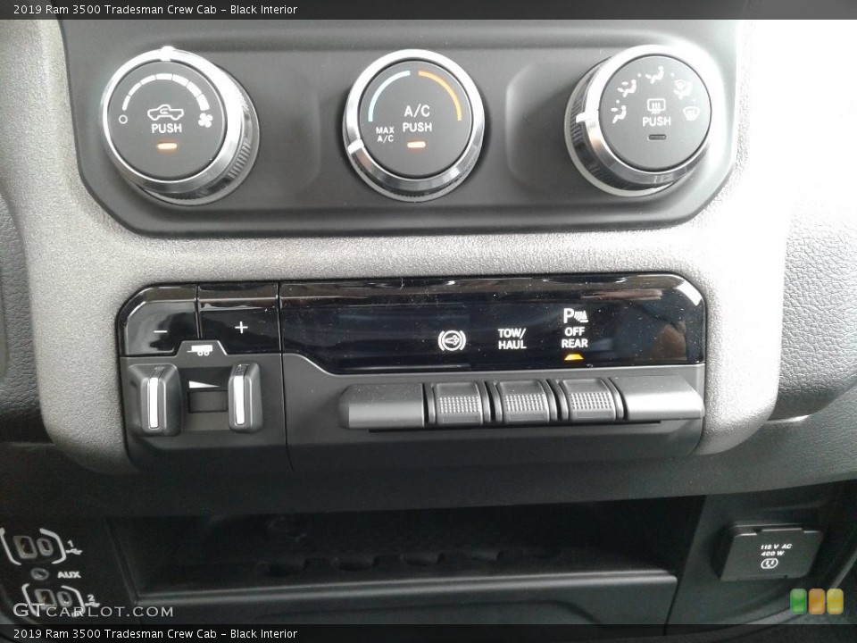 Black Interior Controls for the 2019 Ram 3500 Tradesman Crew Cab #133391159