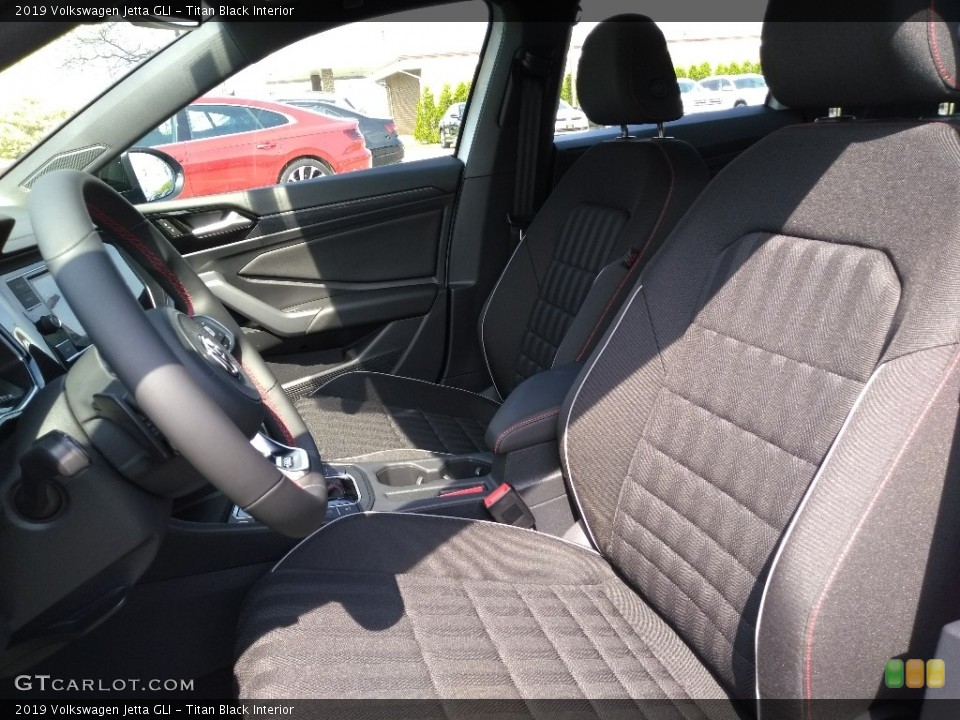 Titan Black Interior Front Seat for the 2019 Volkswagen Jetta GLI #133399649