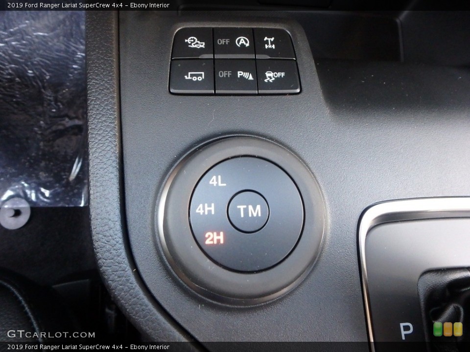 Ebony Interior Controls for the 2019 Ford Ranger Lariat SuperCrew 4x4 #133405475