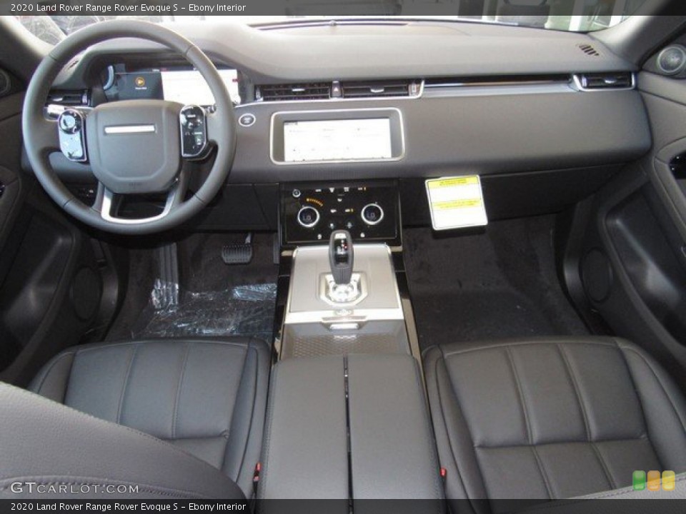 Ebony Interior Photo for the 2020 Land Rover Range Rover Evoque S #133408532
