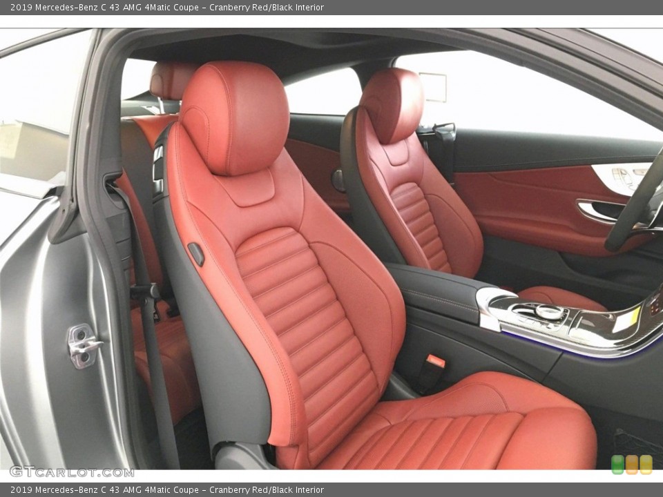 Cranberry Red/Black Interior Front Seat for the 2019 Mercedes-Benz C 43 AMG 4Matic Coupe #133412276