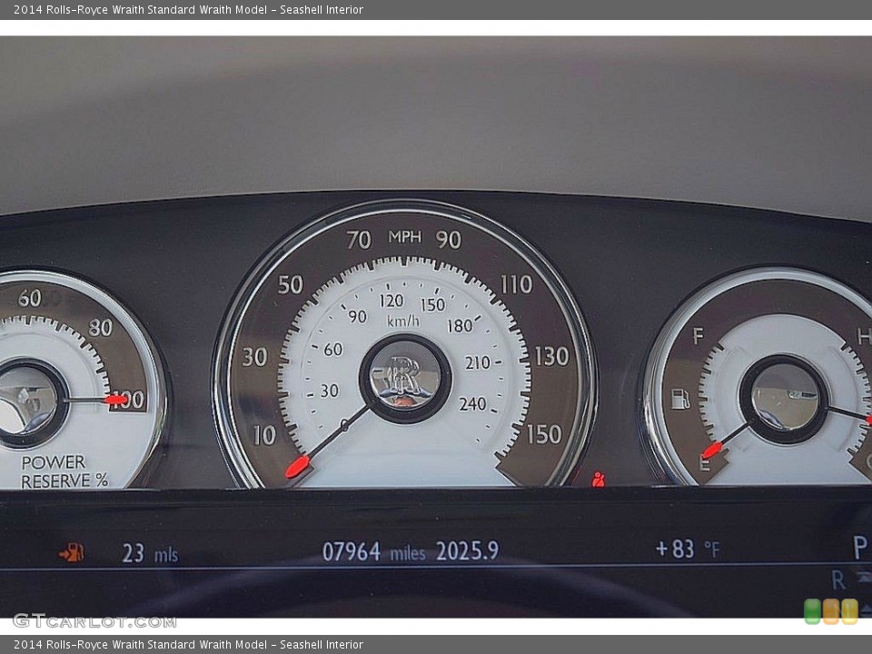 Seashell Interior Gauges for the 2014 Rolls-Royce Wraith  #133419202