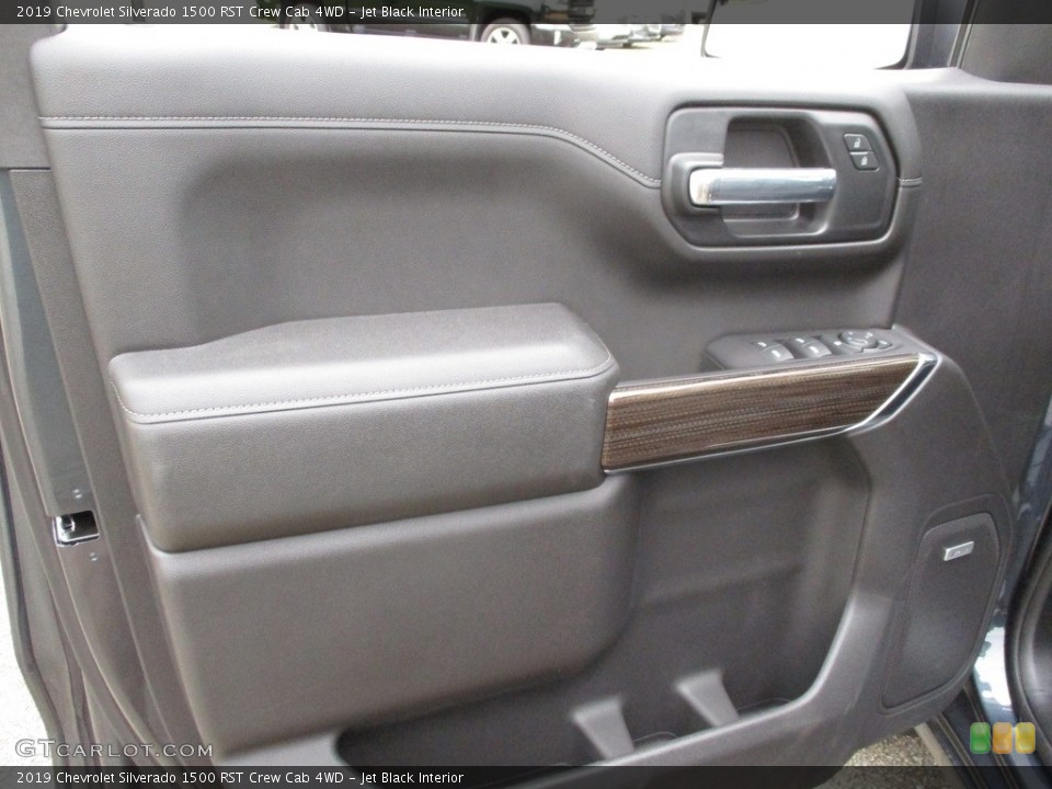 Jet Black Interior Door Panel for the 2019 Chevrolet Silverado 1500 RST Crew Cab 4WD #133433773