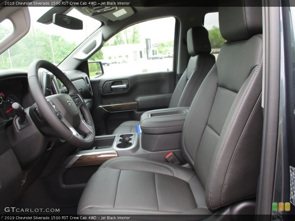 Jet Black Interior Front Seat for the 2019 Chevrolet Silverado 1500 RST Crew Cab 4WD #133433788