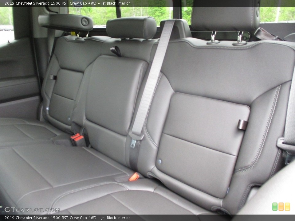 Jet Black Interior Rear Seat for the 2019 Chevrolet Silverado 1500 RST Crew Cab 4WD #133433800