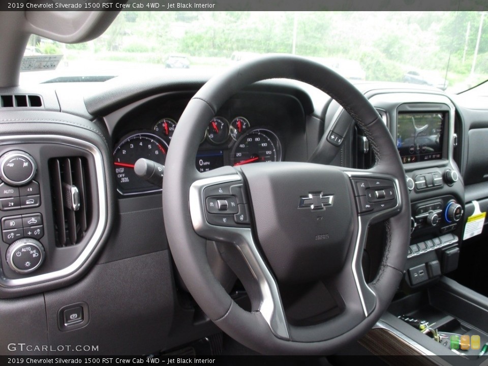 Jet Black Interior Steering Wheel for the 2019 Chevrolet Silverado 1500 RST Crew Cab 4WD #133433809