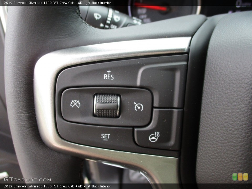 Jet Black Interior Steering Wheel for the 2019 Chevrolet Silverado 1500 RST Crew Cab 4WD #133433845