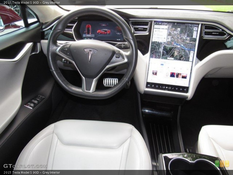 Grey Interior Dashboard for the 2015 Tesla Model S 90D #133444835