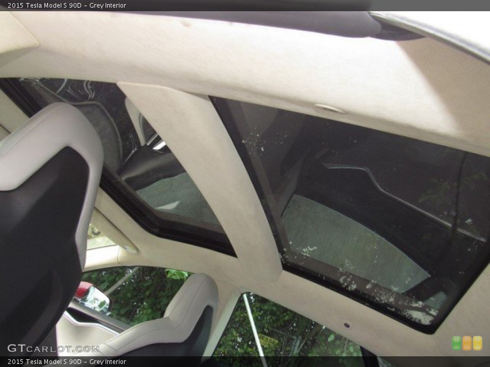 Grey Interior Sunroof for the 2015 Tesla Model S 90D #133444856