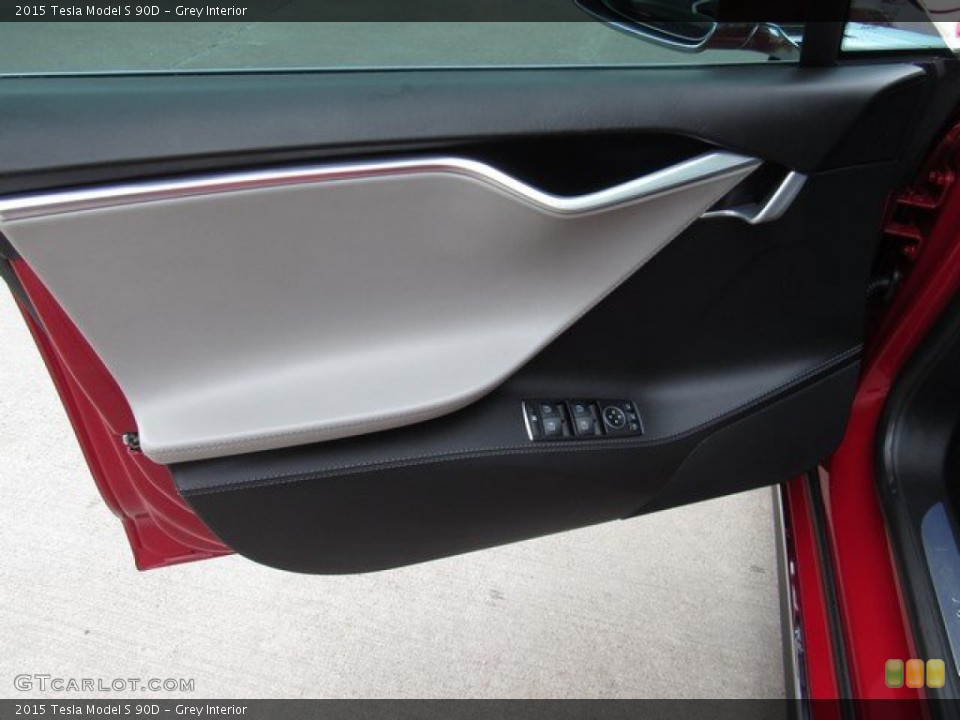 Grey Interior Door Panel for the 2015 Tesla Model S 90D #133444907