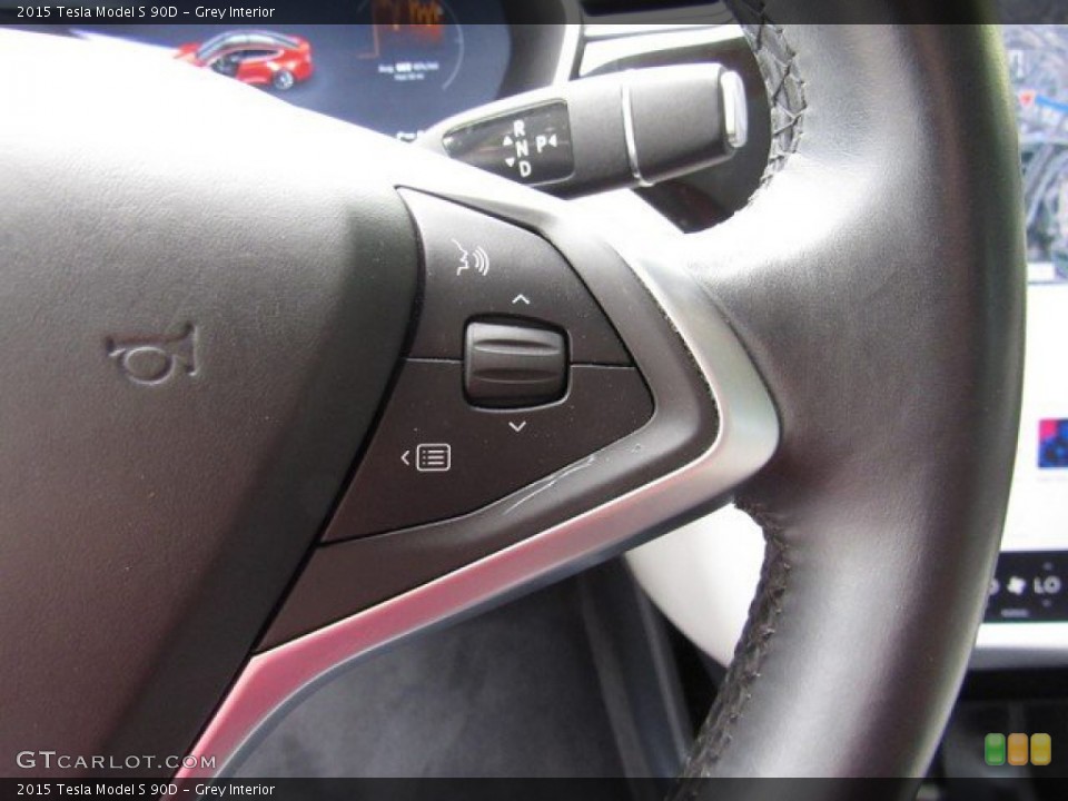 Grey Interior Steering Wheel for the 2015 Tesla Model S 90D #133444940