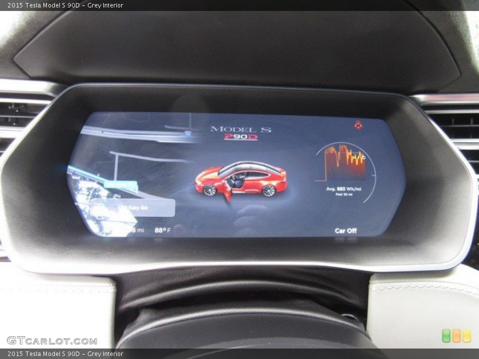 Grey Interior Gauges for the 2015 Tesla Model S 90D #133444946