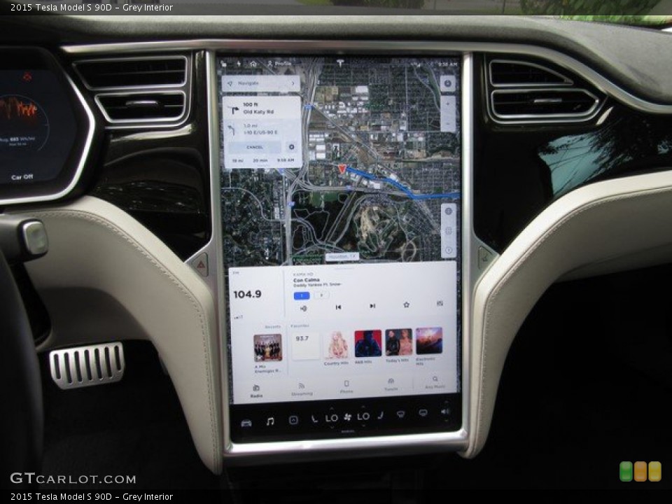 Grey Interior Navigation for the 2015 Tesla Model S 90D #133444955