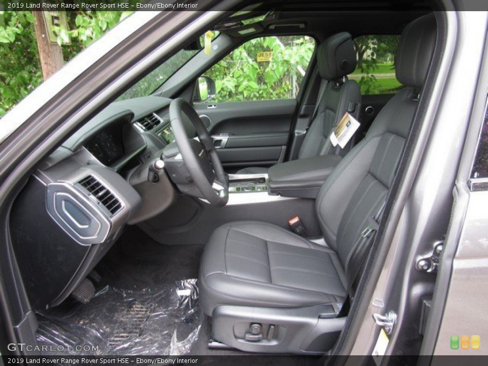 Ebony/Ebony Interior Front Seat for the 2019 Land Rover Range Rover Sport HSE #133450997