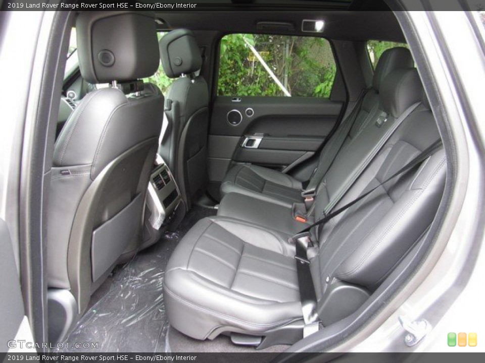 Ebony/Ebony Interior Rear Seat for the 2019 Land Rover Range Rover Sport HSE #133451214