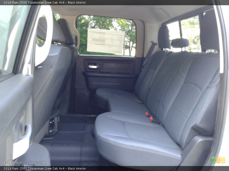 Black Interior Rear Seat for the 2019 Ram 2500 Tradesman Crew Cab 4x4 #133458762