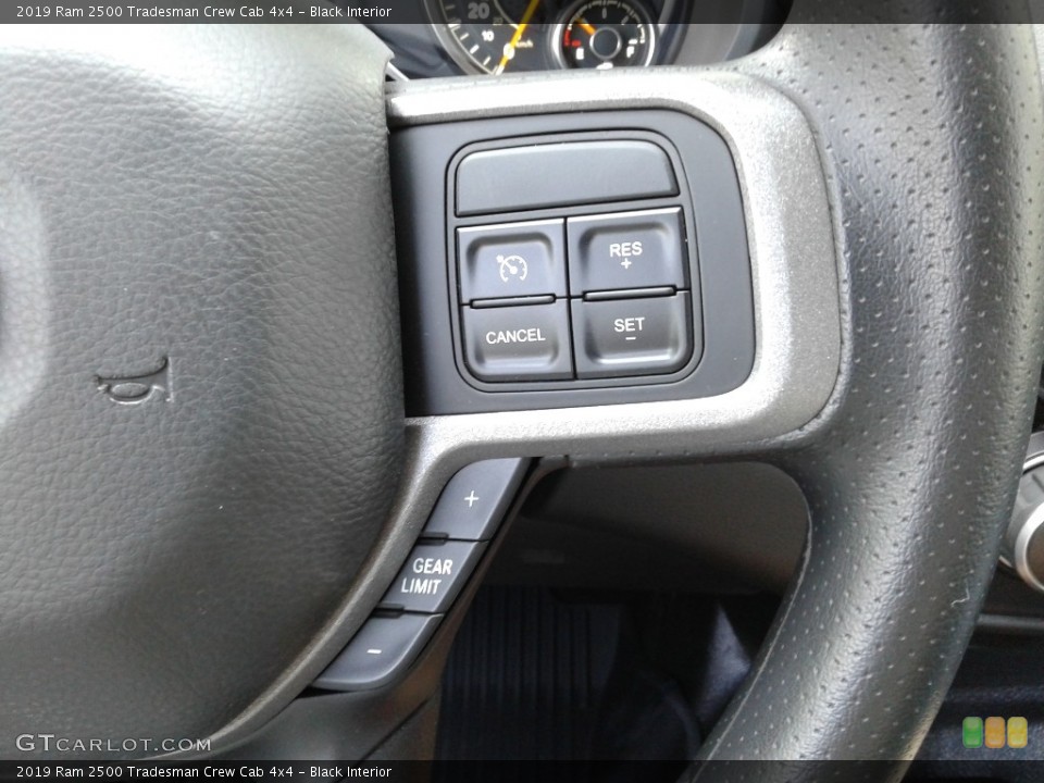 Black Interior Steering Wheel for the 2019 Ram 2500 Tradesman Crew Cab 4x4 #133458873