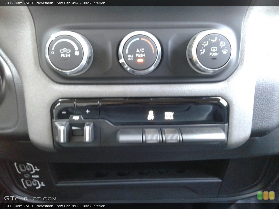 Black Interior Controls for the 2019 Ram 2500 Tradesman Crew Cab 4x4 #133459005