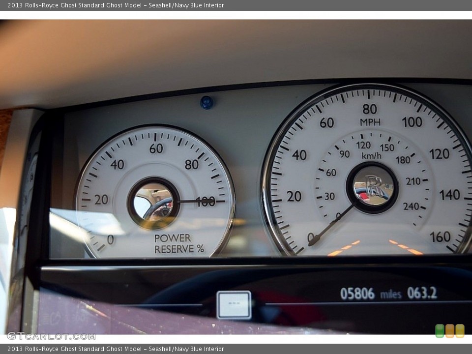 Seashell/Navy Blue Interior Gauges for the 2013 Rolls-Royce Ghost  #133463872