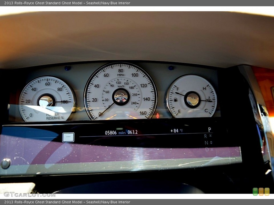 Seashell/Navy Blue Interior Gauges for the 2013 Rolls-Royce Ghost  #133463926